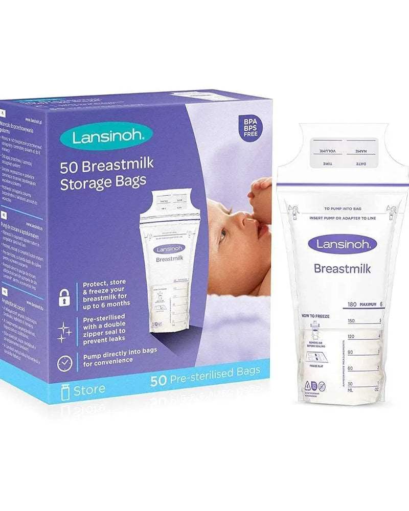Lansinoh Sachets de Conservation 50 Unités - Lansinoh - Conservation du Lait pour bébé Maroc -www.babyboss.ma