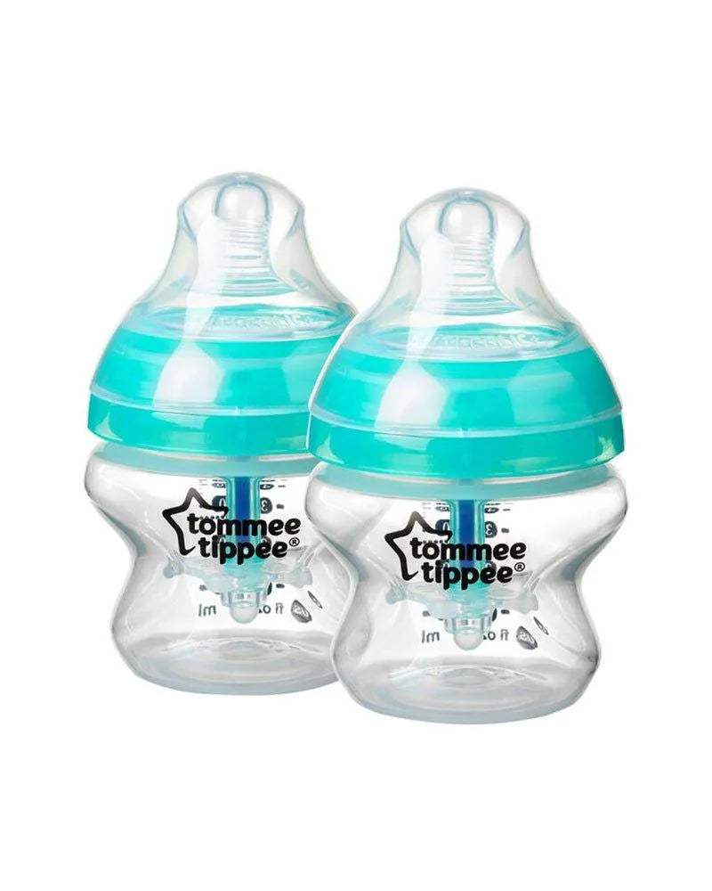 Lot de 2 Biberons Tommee Tippee anti-colique avancé 0m+ - 150ml - Tommee Tippee - Biberon pour bébé Maroc -www.babyboss.ma