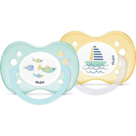 Lot de 2 Sucettes Anatomiques Dodie 6m+ - Mer - Dodie - Sucettes pour bébé Maroc -www.babyboss.ma