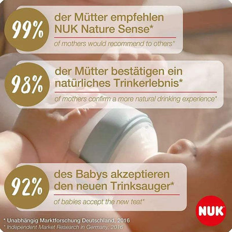 Lot de 2 Tétine Nature Sense 0-6M Taille M - NUK - NUK - Tétines pour bébé Maroc -www.babyboss.ma