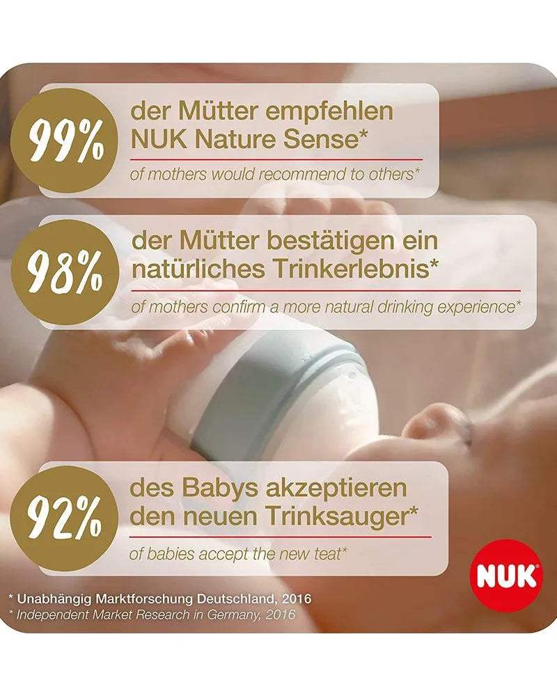Lot de 2 Tétine Nature Sense 0-6M Taille M - NUK - NUK - Tétines pour bébé Maroc -www.babyboss.ma