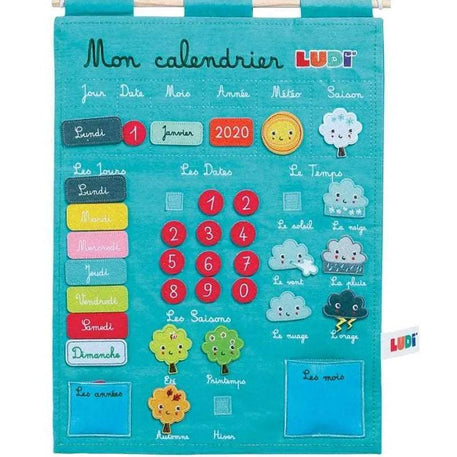 Ludi Mon Calendrier Basic - Bleu - Ludi - Jouets éducatifs pour bébé Maroc -www.babyboss.ma