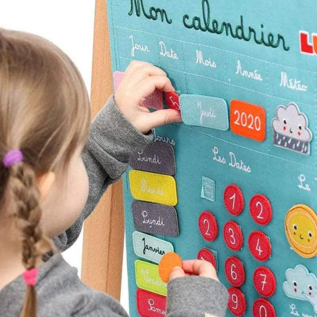 Ludi Mon Calendrier Basic - Bleu - Ludi - Jouets éducatifs pour bébé Maroc -www.babyboss.ma