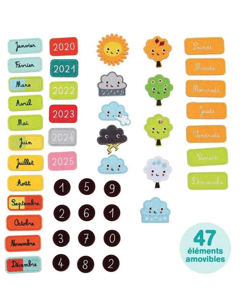 Ludi Mon Calendrier Basic - Bleu - Ludi - Jouets éducatifs pour bébé Maroc -www.babyboss.ma