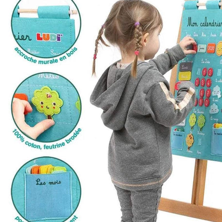 Ludi Mon Calendrier Basic - Bleu - Ludi - Jouets éducatifs pour bébé Maroc -www.babyboss.ma