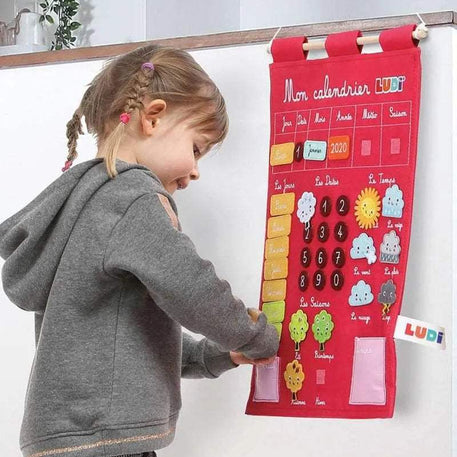 Ludi Mon Calendrier Basic - Rose - Ludi - Jouets éducatifs pour bébé Maroc -www.babyboss.ma