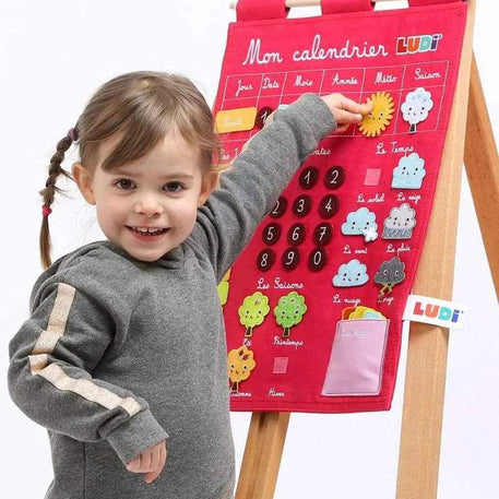 Ludi Mon Calendrier Basic - Rose - Ludi - Jouets éducatifs pour bébé Maroc -www.babyboss.ma