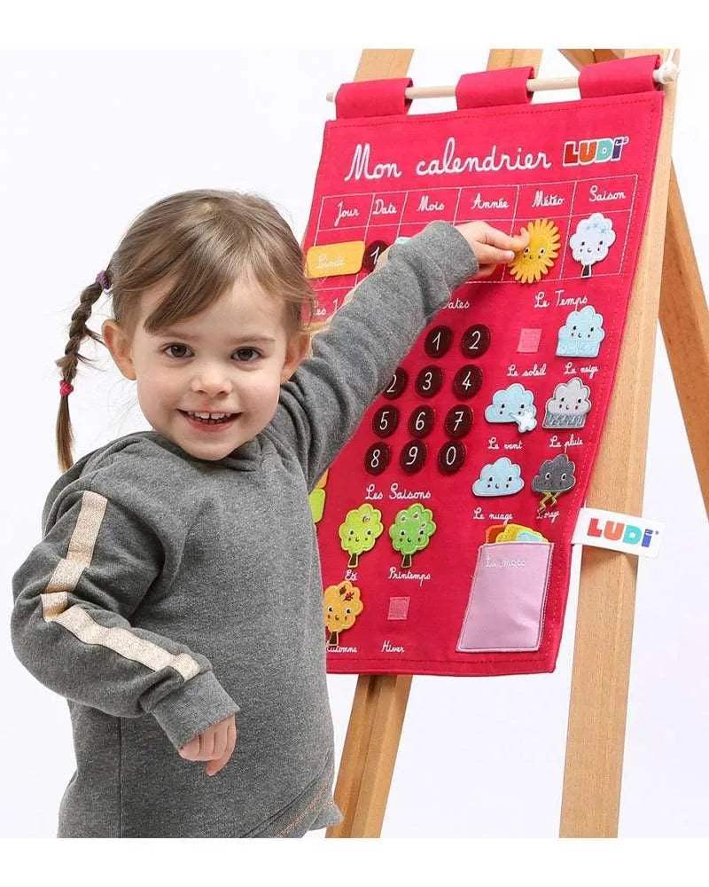 Ludi Mon Calendrier Basic - Rose - Ludi - Jouets éducatifs pour bébé Maroc -www.babyboss.ma