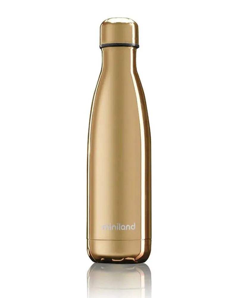 Miniland Bouteille Deluxe 500ml - Gold - Miniland - Gourdes Isothermes pour bébé Maroc -www.babyboss.ma