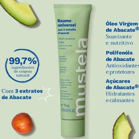 Mustela Baume Universel BIO aux 3 Extraits d'Avocat - 75ml - Mustela - pour bébé Maroc -www.babyboss.ma