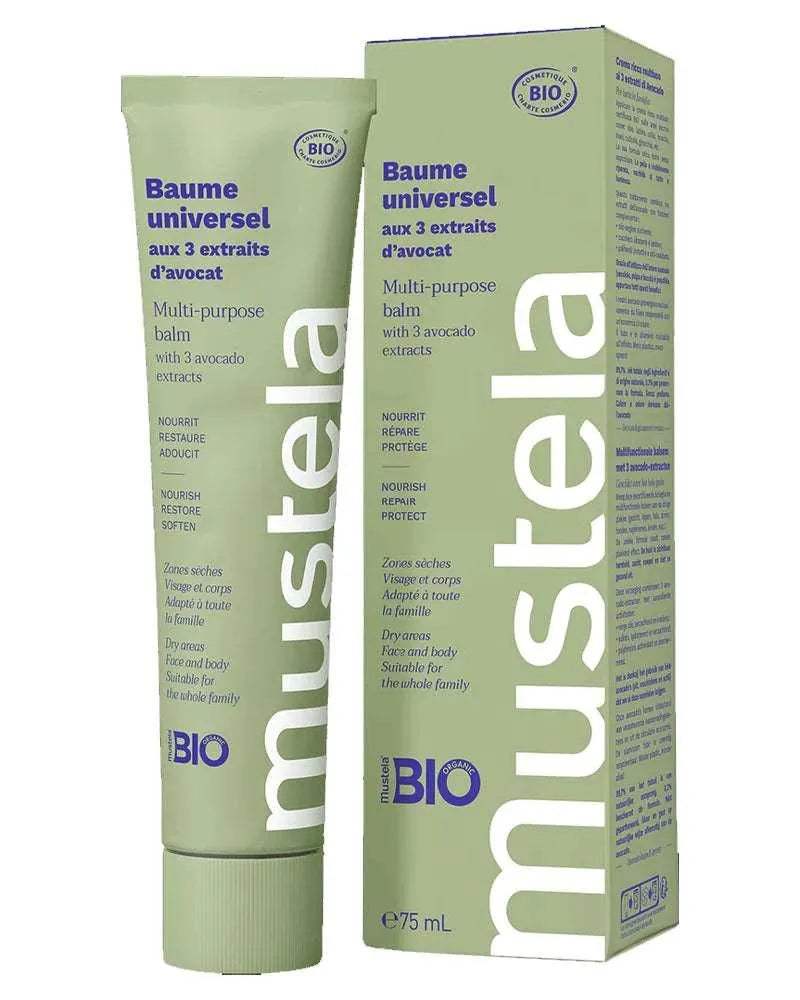 Mustela Baume Universel BIO aux 3 Extraits d'Avocat – 75 ml – vue 2 – BabyBoss.ma