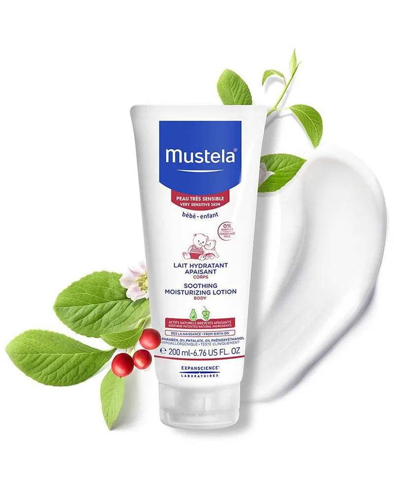 Mustela Lait Hydratant Corps Apaisant - 200ml - Mustela - Hydratants Corps pour bébé Maroc -www.babyboss.ma
