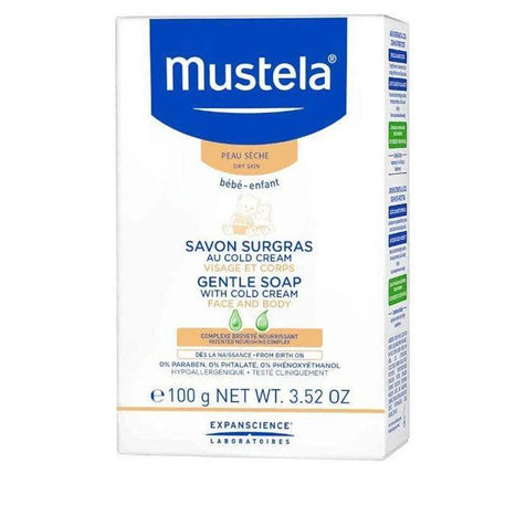 Mustela Savon Surgras à la Cire d'Abeille - Mustela - Hygiène et Soin pour bébé Maroc -www.babyboss.ma