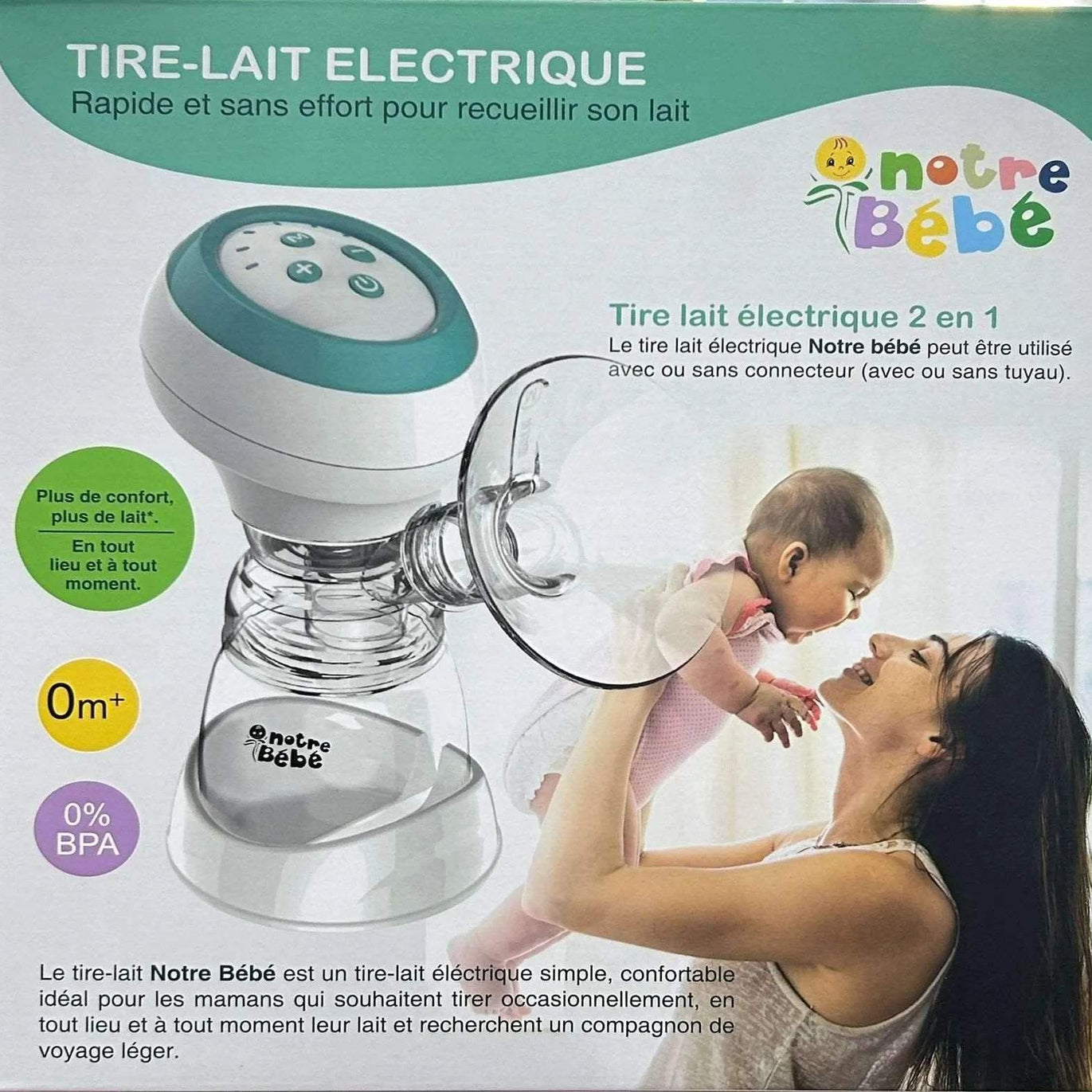 Notre bébé Tire-Lait Electrique - Notre bébé - pour bébé Maroc -www.babyboss.ma