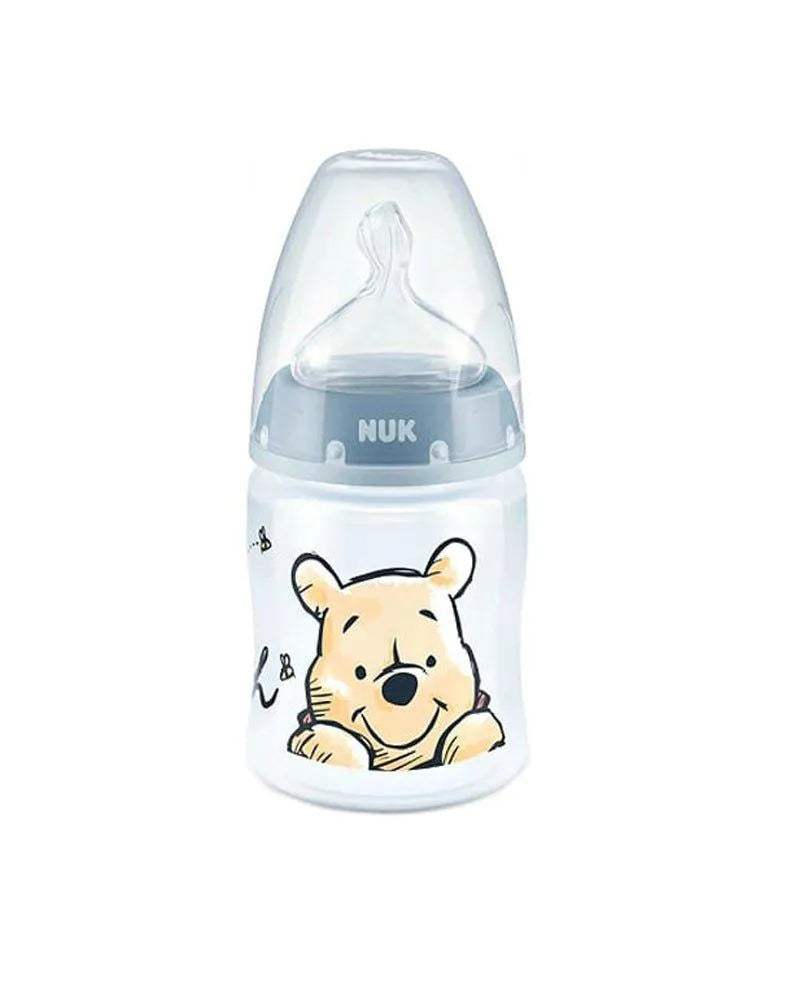 NUK Biberon First Choice+ 0-6m 150ml - Winnie l'ourson Bleu - NUK - Biberon pour bébé Maroc -www.babyboss.ma