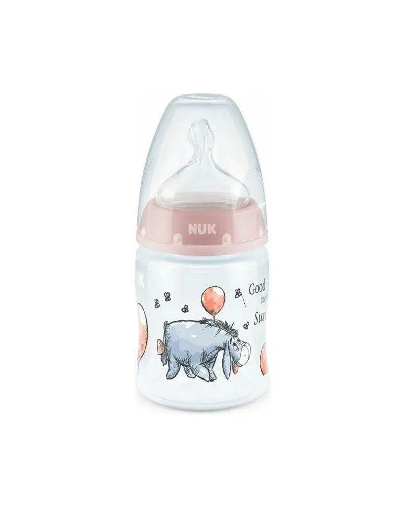 NUK Biberon First Choice+ 0-6m 150ml - Winnie l'ourson Rose - NUK - Biberon pour bébé Maroc -www.babyboss.ma