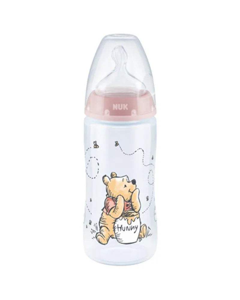 Nuk Biberon First Choice+ 300ml 0-6 mois - Winnie l’Ourson Rose - NUK - Biberon pour bébé Maroc -www.babyboss.ma