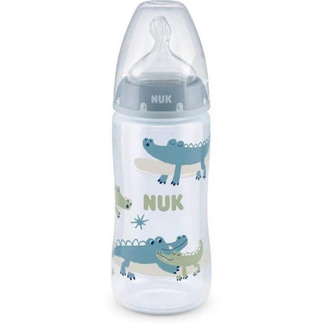 Nuk Biberon PP 300ml tétine en silicone 0-6 mois - Bleu & Vert - NUK - Biberon pour bébé Maroc -www.babyboss.ma