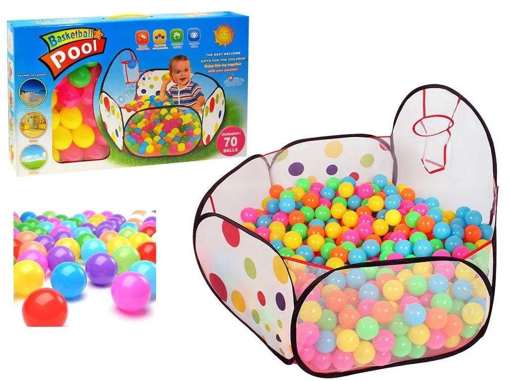 حوض سباحة لكرة السلة + 35 كرة - BABYBOSS