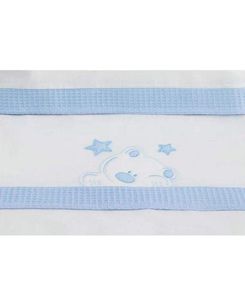Parure de Lit 60×120cm - Bleu - Interbaby - Linge de lit pour bébé Maroc -www.babyboss.ma