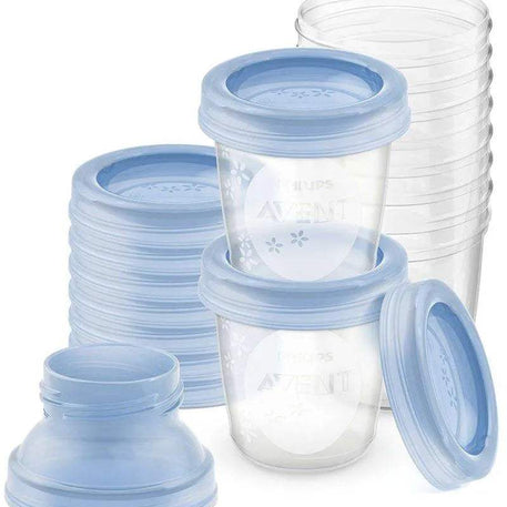 Philips Avent Kit 10 pots de conservation - 180ml - Philips Avent - Conservation du Lait pour bébé Maroc -www.babyboss.ma