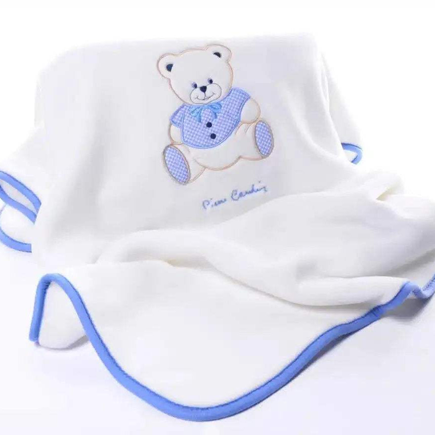 Pierre Cardin Couverture Ours Bleu 110x140cm - Pierre Cardin - pour bébé Maroc -www.babyboss.ma