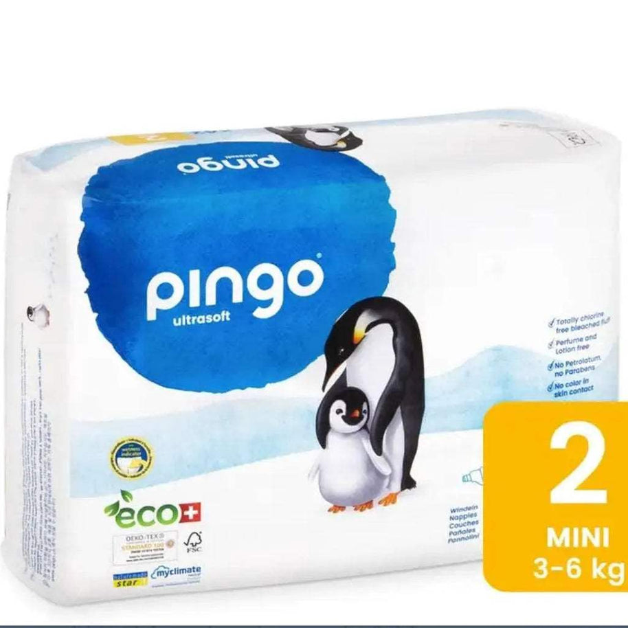 Pingo – Couches Écologiques Taille 2 (3-6kg) 42unités - Pingo - pour bébé Maroc -www.babyboss.ma