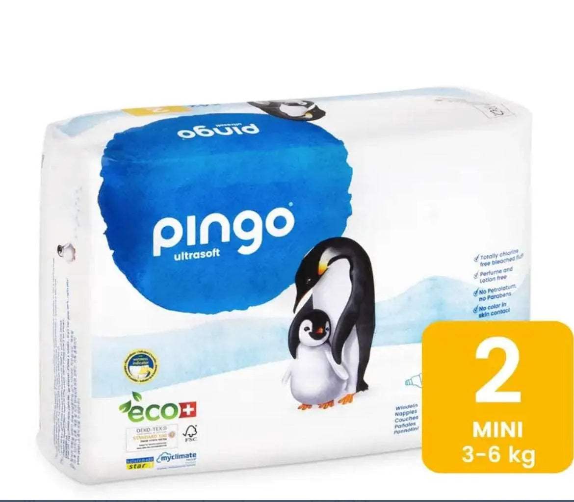 Pingo – Couches Écologiques Taille 2 (3-6kg) 42unités - Pingo - pour bébé Maroc -www.babyboss.ma