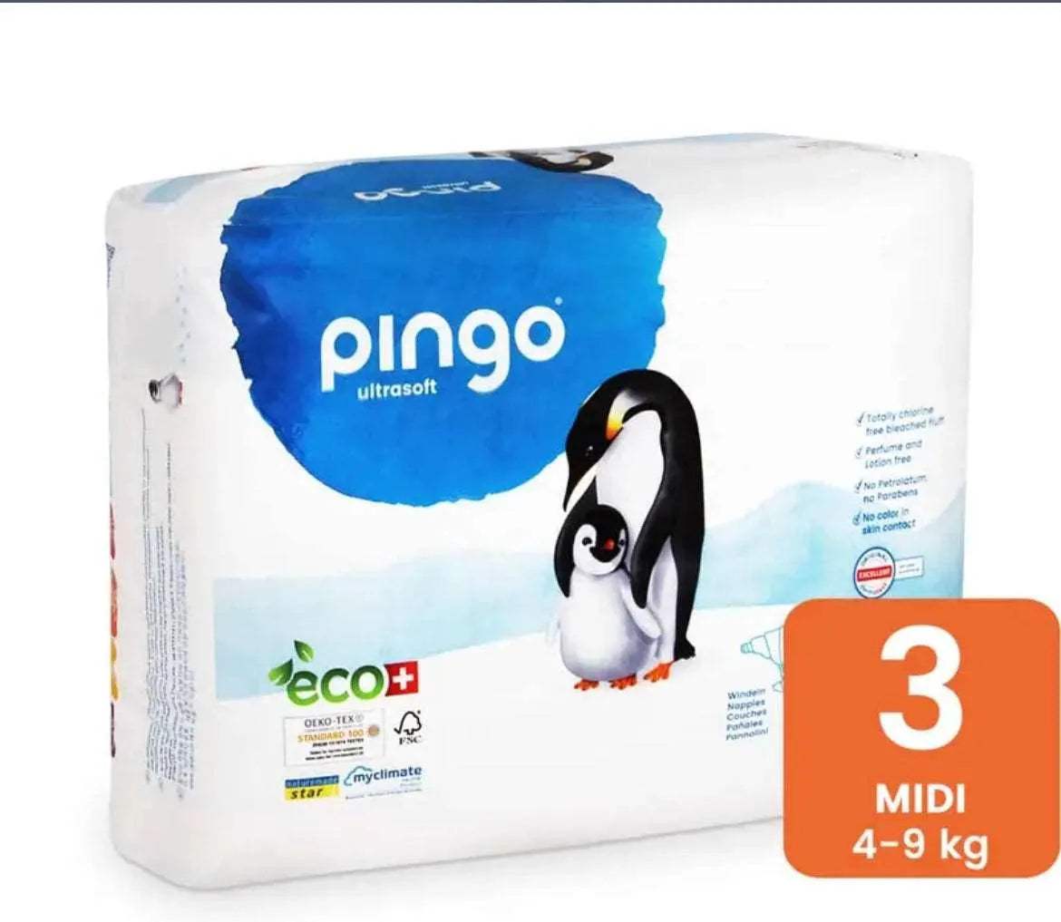Pingo – Couches Écologiques Taille 3 (4-9kg) 44unités - Pingo - pour bébé Maroc -www.babyboss.ma