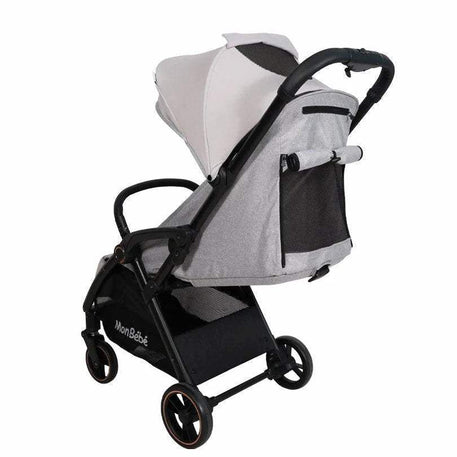POUSSETTE AUTO-PLIANTE GRIS – MON BÉBÉ - mon bebe - Poussettes pour bébé Maroc -www.babyboss.ma