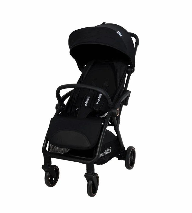 BLACK SELF FOLDING STROLLER MON BEBE site dedicated to babies and mothers. Babyboss.ma