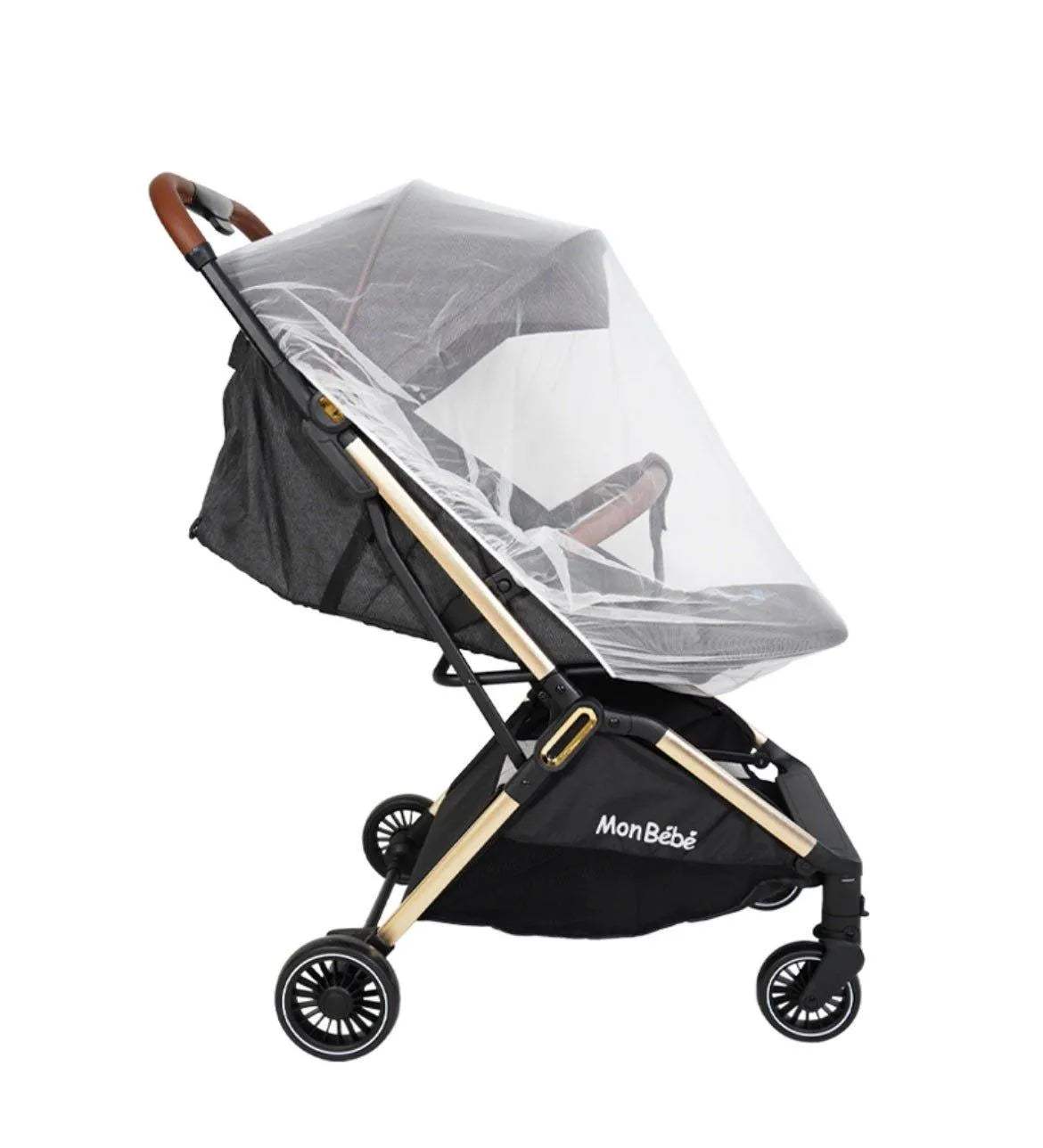 POUSSETTE GOLD EDITION AUTO-PLIANTE GRIS FONCE – MON BÉBÉ - mon bebe - pour bébé Maroc -www.babyboss.ma