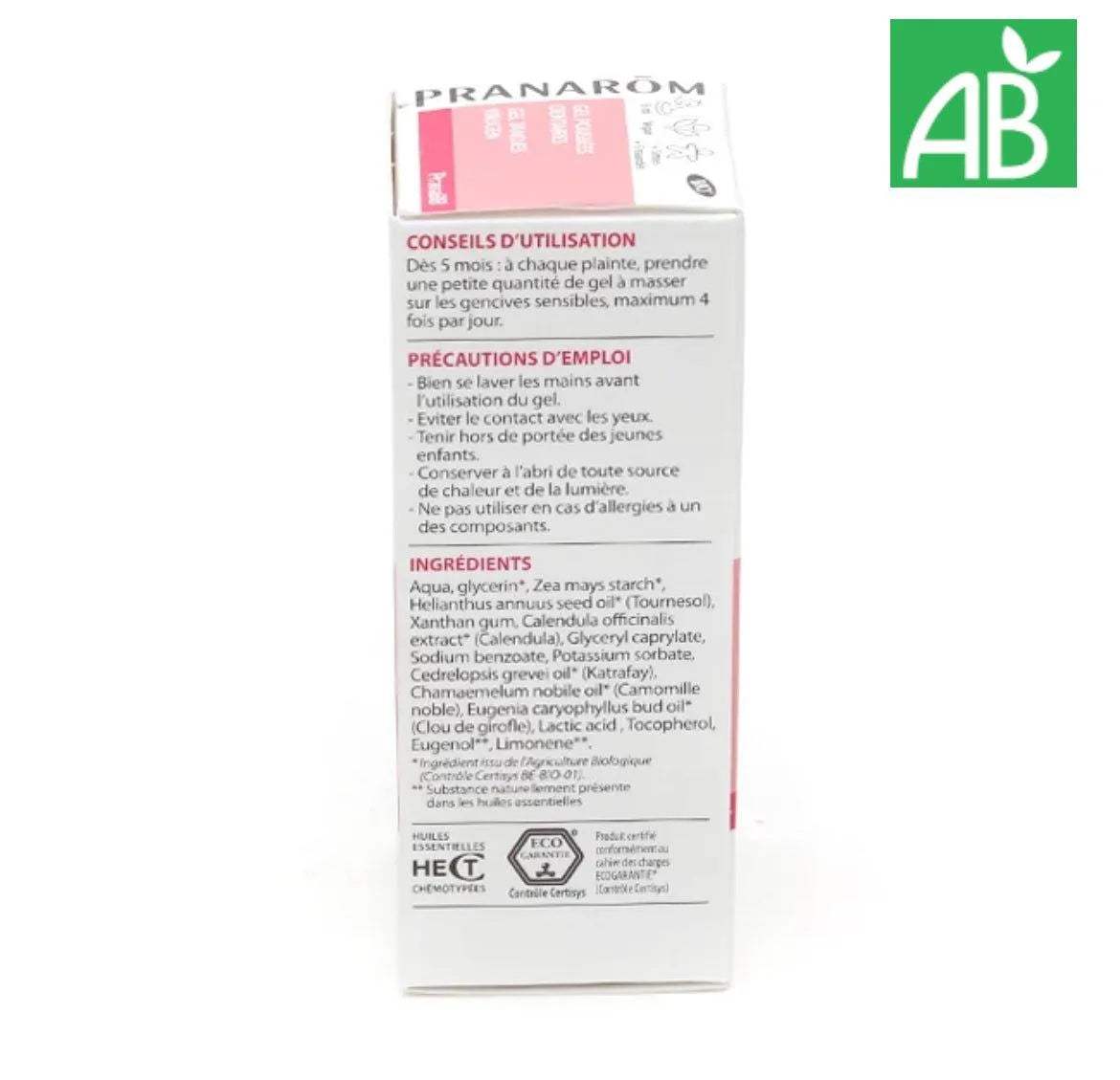 Pranarom PranaBB gel gingival Bio - Pranarom - pour bébé Maroc -www.babyboss.ma