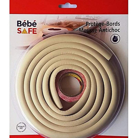 Protège bords mousse 2m Bébé Safe - Blanc - Bébé Safe - Sécurité Maison pour bébé Maroc -www.babyboss.ma