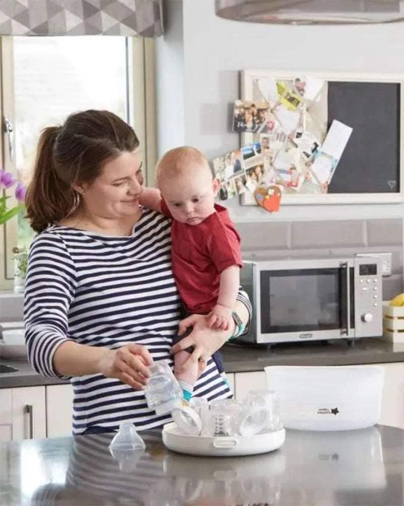 Stérilisateur micro-ondes à micro-vapeur Tommee Tippee - Tommee Tippee - Stérilisateurs de biberons pour bébé Maroc -www.babyboss.ma