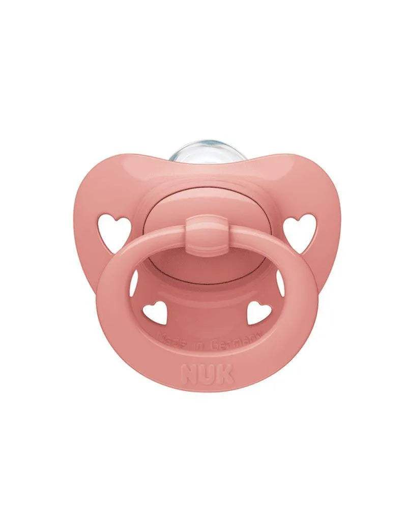 Sucette NUK Signature 0-6M - Rose - NUK - Sucettes pour bébé Maroc -www.babyboss.ma