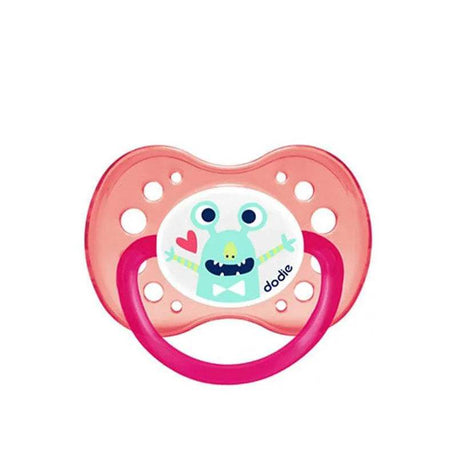 Sucette Physiologique Silicone Dodie +18m - Fluo Monstres Rose - Dodie - Sucettes pour bébé Maroc -www.babyboss.ma