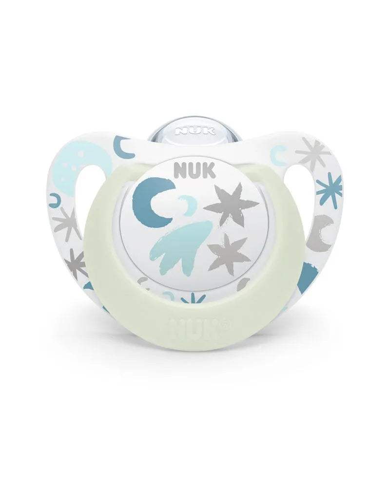 Sucette Star Night NUK 0-6M - Étoiles - NUK - Sucettes pour bébé Maroc -www.babyboss.ma