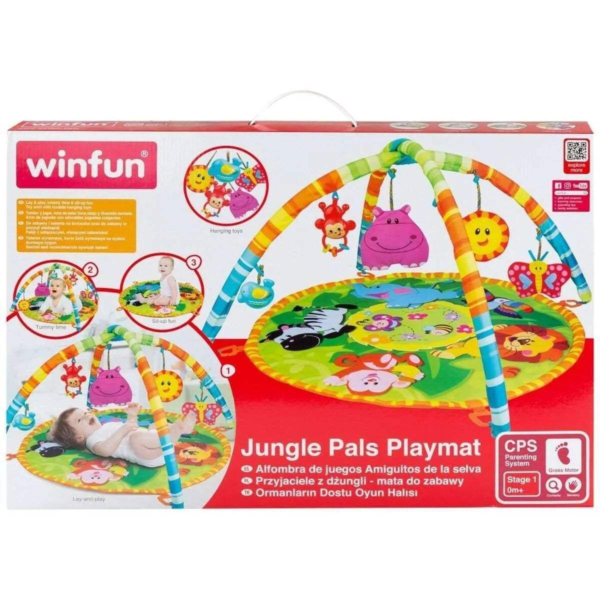 Tapis de jeu Winfun Jungle Tissu 4 Unités - Winfun - pour bébé Maroc -www.babyboss.ma