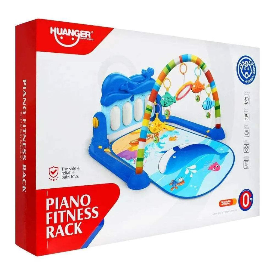 Tapis gym pour bébés avec piano et jouets pendantifs - Huanger - pour bébé Maroc -www.babyboss.ma