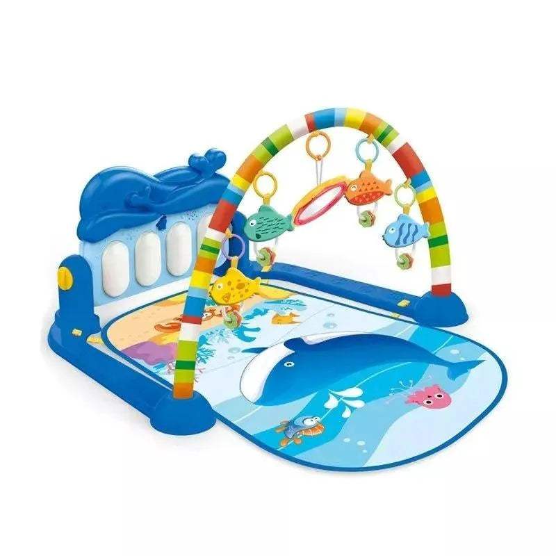 Tapis gym pour bébés avec piano et jouets pendantifs - Huanger - pour bébé Maroc -www.babyboss.ma