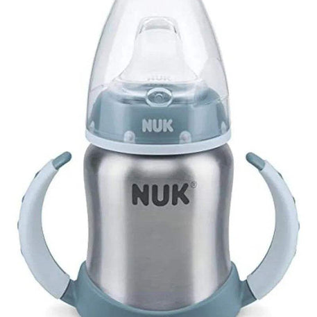 Tasse NUK Learner Stainless Steel 125ml 6-18M - Bleu - NUK - Tasses pour bébé Maroc -www.babyboss.ma