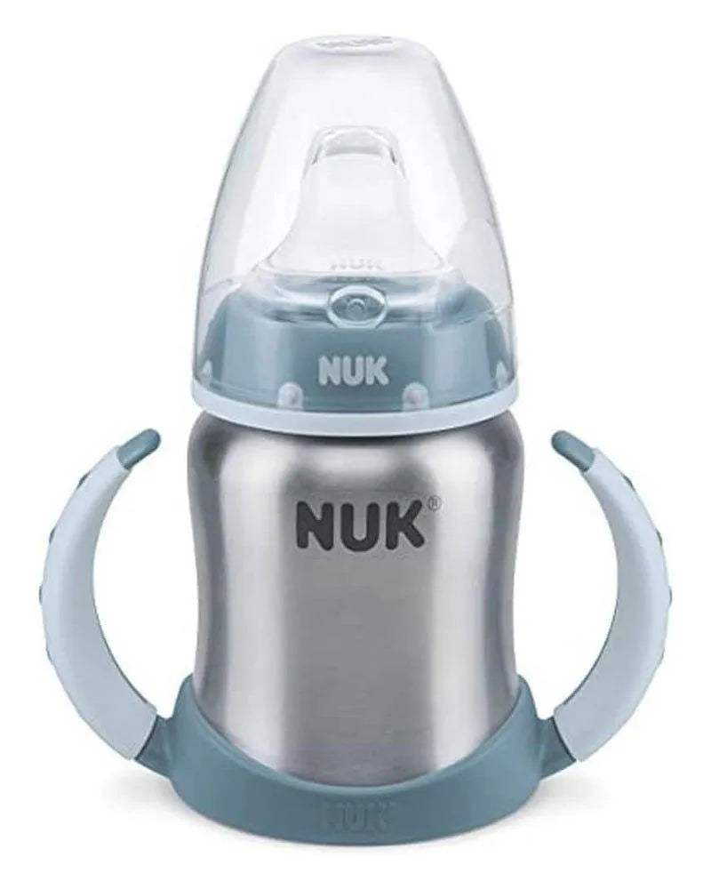 Tasse NUK Learner Stainless Steel 125ml 6-18M - Bleu - NUK - Tasses pour bébé Maroc -www.babyboss.ma