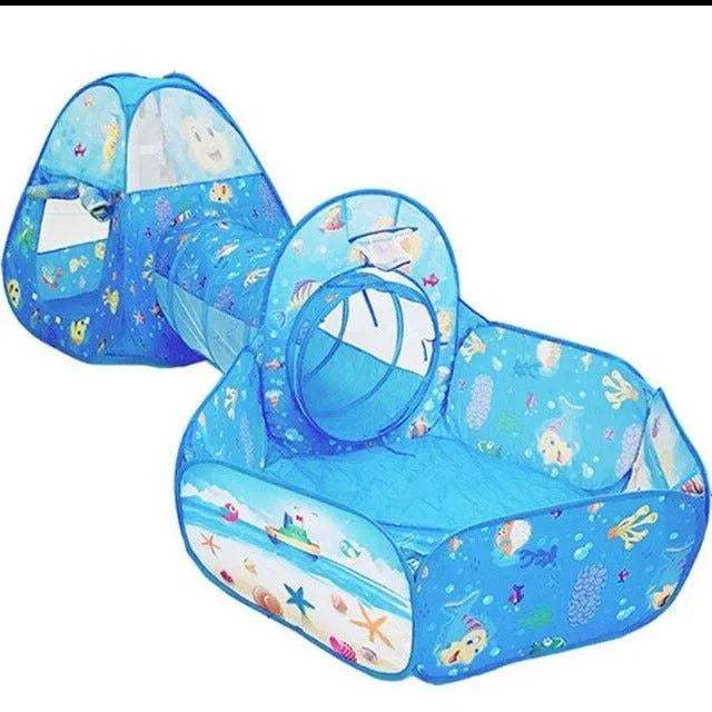 Tente de jeu Tunnel 3 en 1 - OceanPool - babyboss toys - Toys pour bébé Maroc -www.babyboss.ma