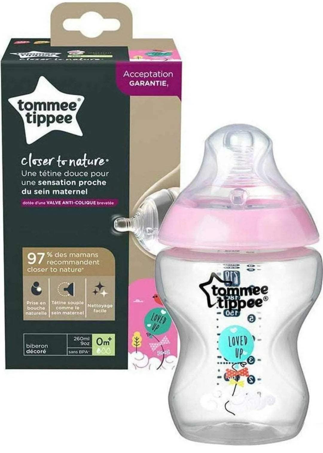 Tommee Tippee Biberon 260ml - Tommee Tippee - Biberon pour bébé Maroc -www.babyboss.ma