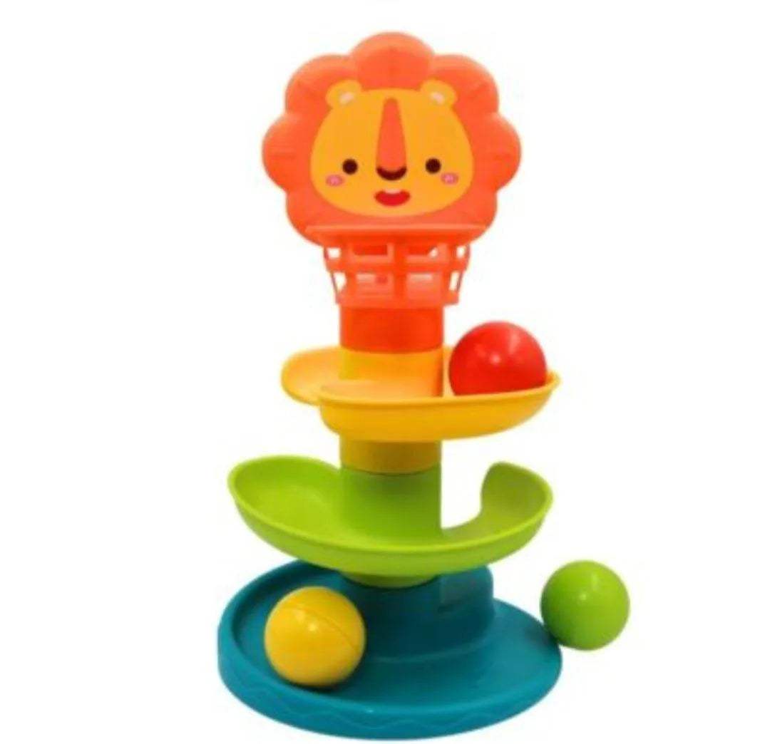 tour-avec-3-balle-jouet-bebe-toboggan-eveil-babyboss-ma-huanger-pour-bebe-maroc-1 - Babyboss.ma -bebe-maroc