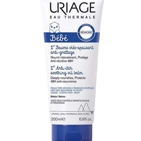 Uriage Bébé 1er Baume Oleo-Apaisant Anti-Grattage - 200ml - Uriage Bébé - Hygiène et Soin pour bébé Maroc -www.babyboss.ma