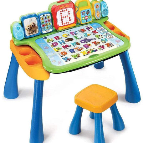 Vtech Magi bureau interactif 5 en 1 Bleu - 3-6A - Vtech - Jouets d'activités pour bébé Maroc -www.babyboss.ma