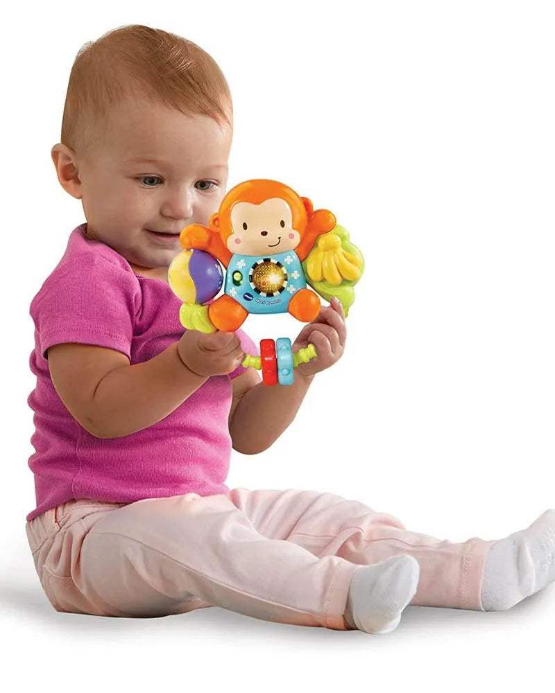 Vtech Mon Hochet Tourni Ouistiti 3-36M - Vtech - Hochets pour bébé Maroc -www.babyboss.ma