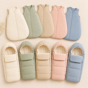 Sacos de dormir y nidos para bebés.